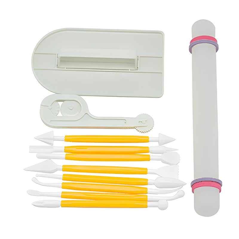 Fondant Smoother Set - 11 pièces/ensemble outils de cuisson grattoir