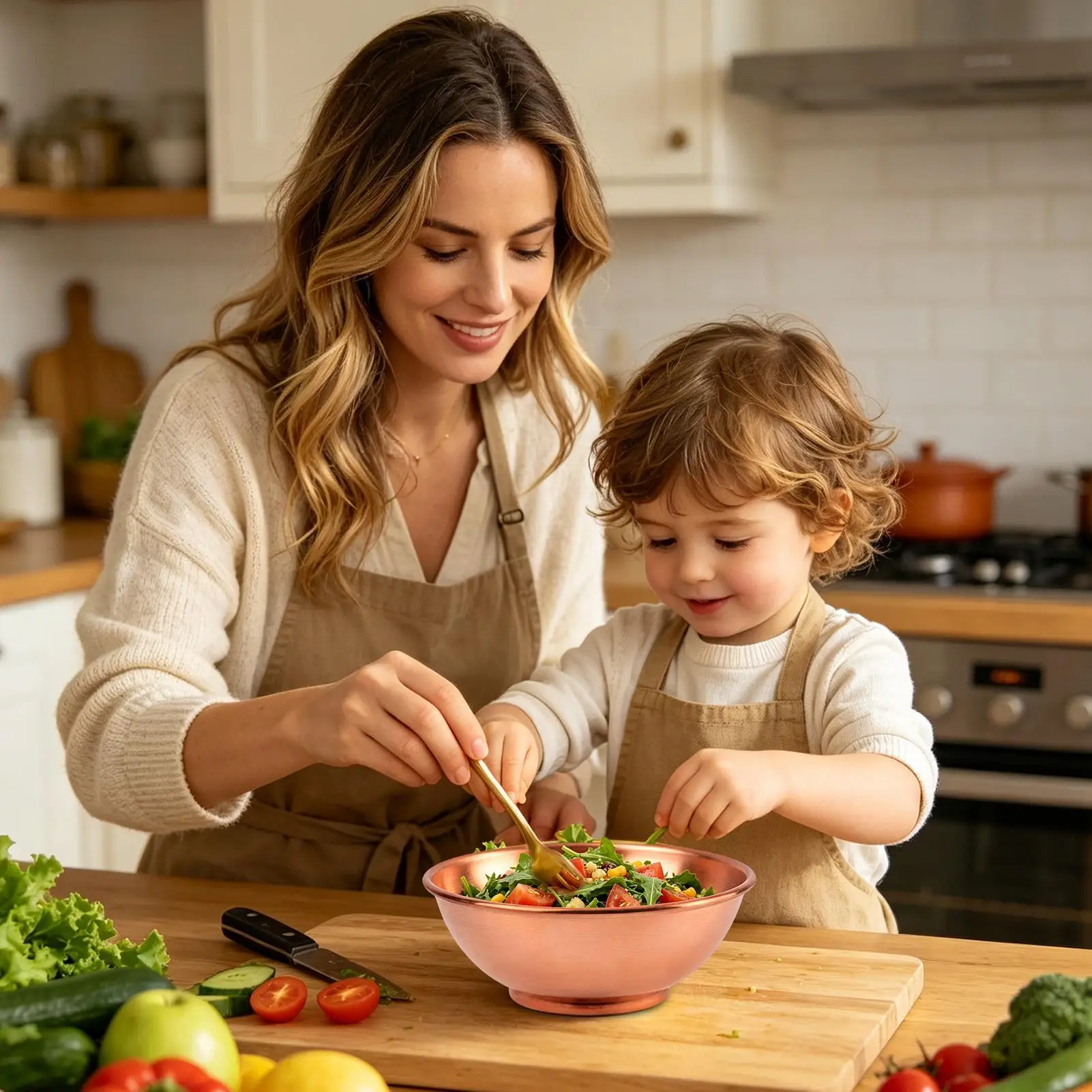 Grand bol en cuivre, récipient - Kitchen Baking Dishes avis et prix