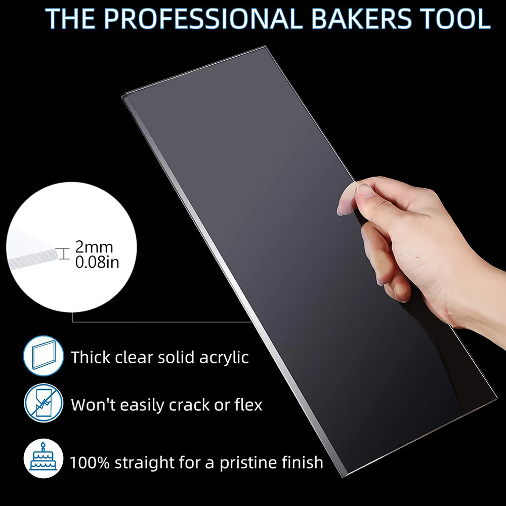 Peigne grattoir à gâteau en ac - Fondant Smoother Set avis et prix
