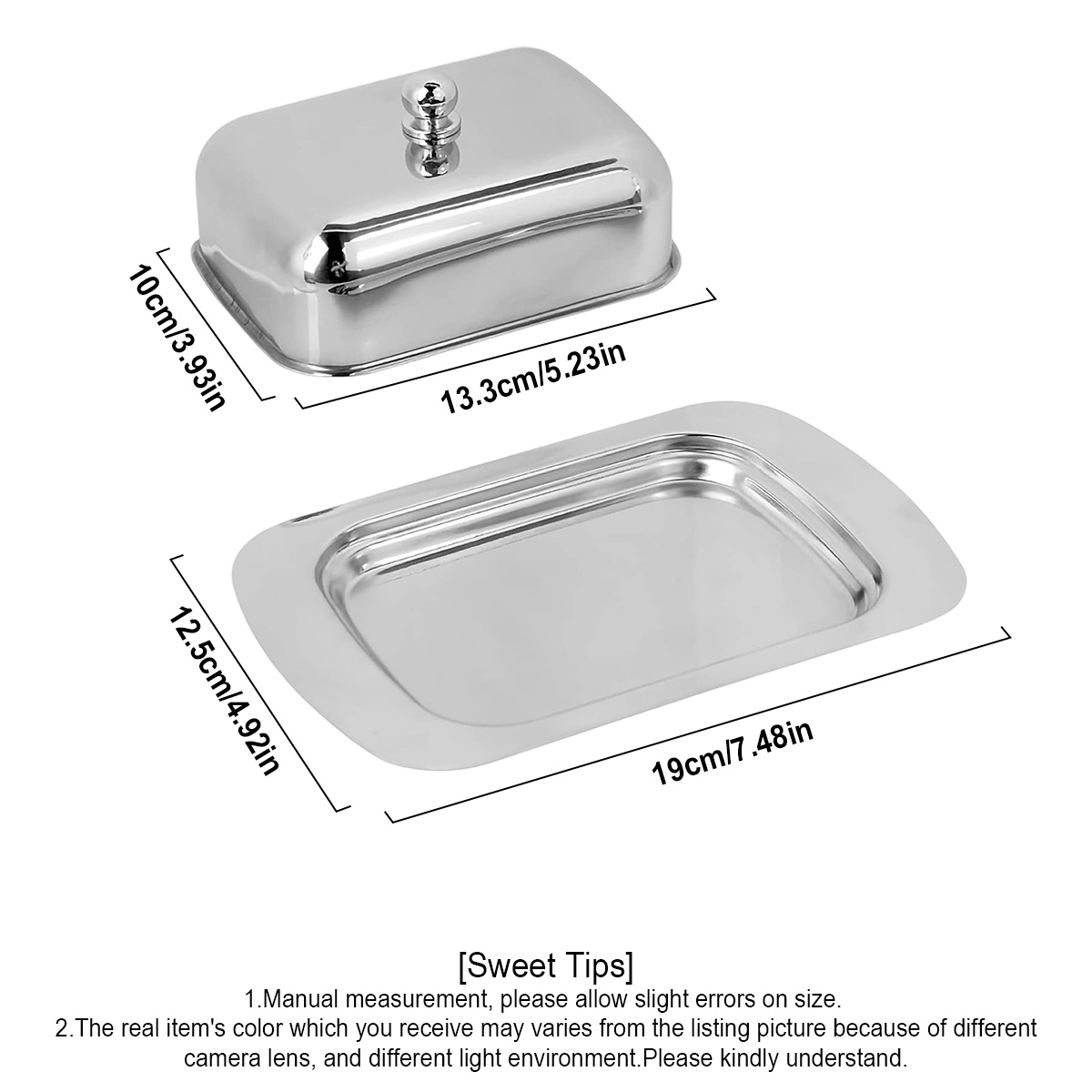 1 pièce, Beurrier en acier ino - Kitchen Baking Dishes avis et prix